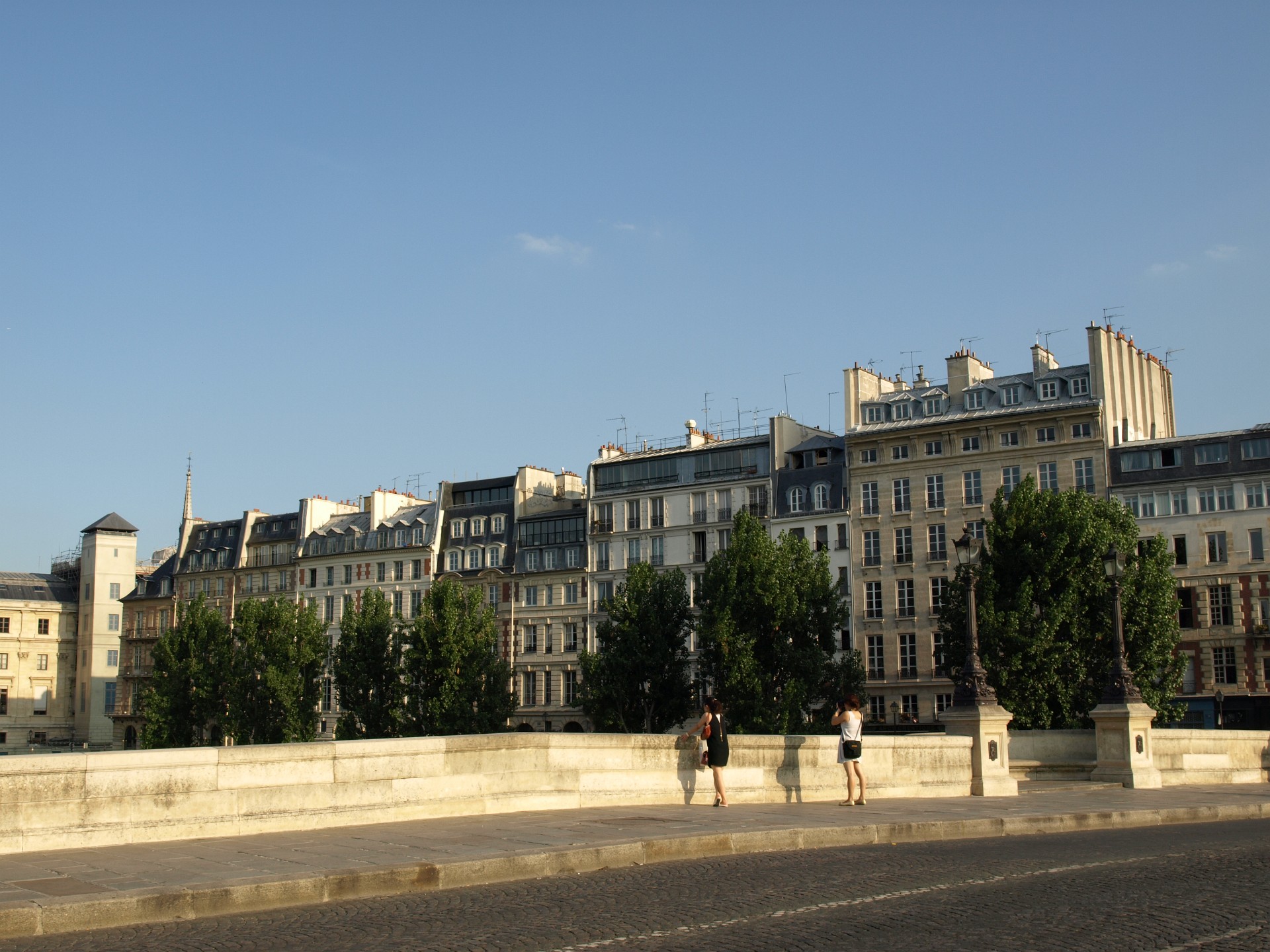 Trees and Riverside Apartments